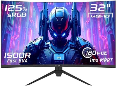 Rolu Gaming Monitor – Ultrawide Monitor – Game Monitor – Curved Monitor – 180hz – 32 inch - HDR10 - QHD 2560 x 1440