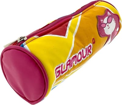 Glamour schooletui pennenzak tekenetui - 21 x 7 cm