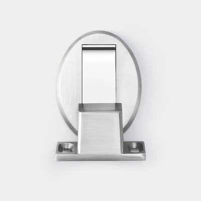 Magnetische Deurstoppers - Deurvanger RVS - Deur Open Houden - Muurbevestiging - 1 stuk - Zilver