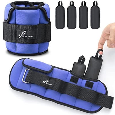 Verstelbare Enkelgewichten voor Gym en Fitness - Gewichtsmanchetten van 0,5-2,3 kg per Enkel