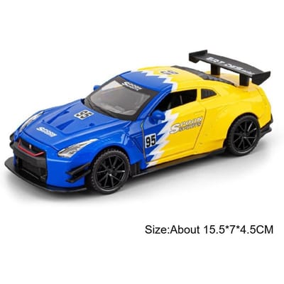 1:32 Schaal Gtr Auto Model Speelgoed Terugtrek Wielen Stuur Sportauto Modellen Speelgoed Simulatie Voertuigen Doordacht Cadeau Voor Verjaardagen