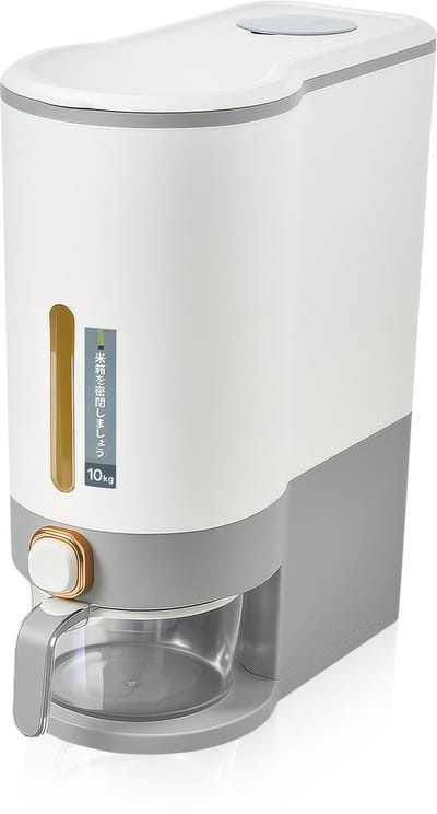Velox Goods Rijstdispenser 10 kg met Drukknop en Maatbeker