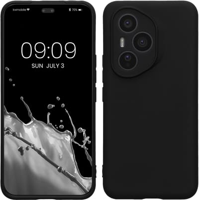 kwmobile telefoonhoesje geschikt voor HONOR 400 Pro - Hoesje voor smartphone - Precisie camera uitsnede - In mat zwart