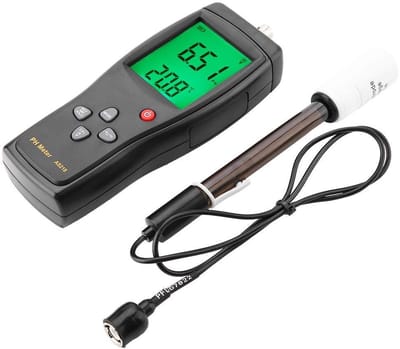 Dailygoods- pH-meter Digitale - pH-meter Waterkwaliteit - Vochtmeter - Meetsonde - Opbergdoos - Zuur of Basis - Waterkwaliteitmeter