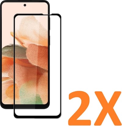 Screenprotector Glas - Full Coverage Tempered Glass Screen Protector [volledige dekking] Geschikt voor: Motorola Moto G42  - 2x
