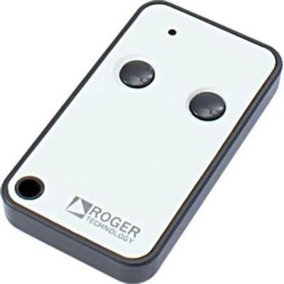 Roger E80/TX52R/2 handzender - afstandsbediening , 2 kanaals , 433,92MHz - grijs, voor uw toegangspoort of garagedeur