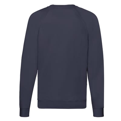 Fruit of the Loom Unisex Lichtgewicht Raglan Sweatshirt voor volwassenen (Deep Navy)