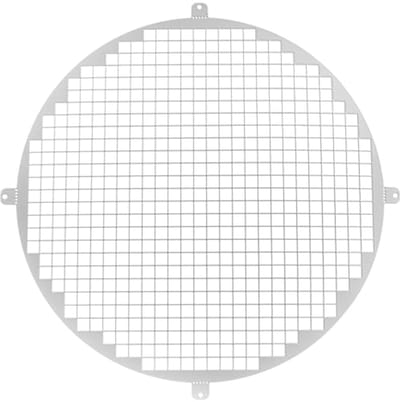 Ventilatierooster 31,5 cm - Verzilverd Staal - Universeel Luchttoevoersysteem