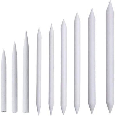 Allecto - Paper Eraser Set - Mengstiften - 9 Stuks - Perfect voor Tekeningen - Eraser - Ideaal voor Kinderen en Studenten - Set voor Schetsen en Sc...