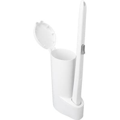 Wegwerp Toiletborstel Set 16 stuks Vervang Spons Kop Lange Steel Badkamer Reiniger Houder white