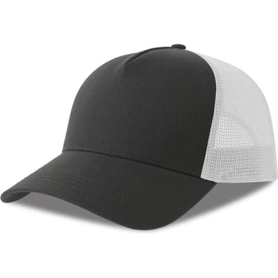 Atlantis Headwear Rapper Cotton-S Cap AT535 - DARK GREY/WHITE - One size