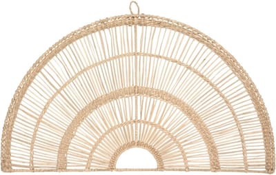 Zeegras Wanddecoratie Waaier 60x36 cm