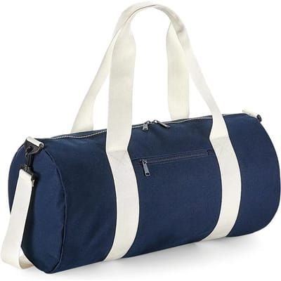 BagBase Original Barrel Bag XL BG140L - FRENCH NAVY/OFF WHITE - 55 x 28 x 28 cm