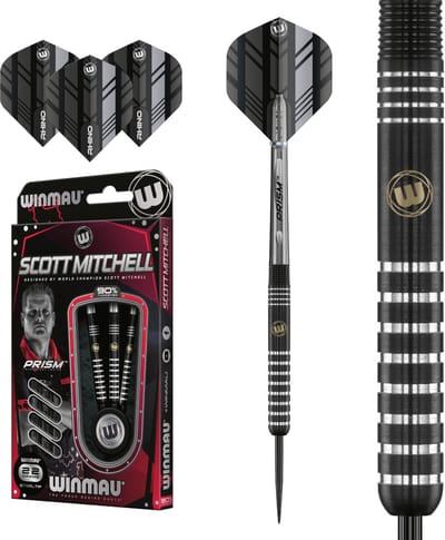 Winmau Scott Mitchell WC 90% - Dartpijlen - 22 Gram
