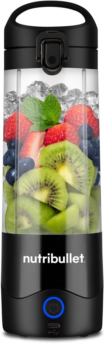 Nutribullet Portable - Draagbare Blender To Go - Oplaadbare Blender - Mini Blender On The Go - Draadloos - Zwart