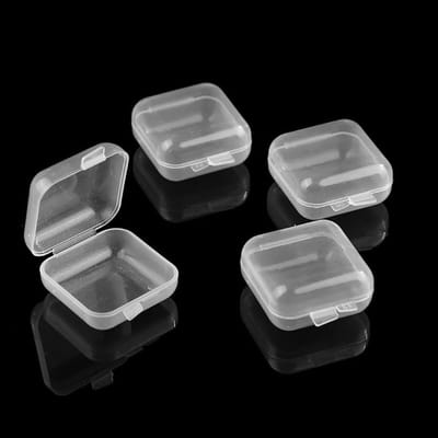 Mini Opbergdoosjes - Kleine Containers - Sieraden Organiseren - Met Deksel - 10 Stuks - Transparant