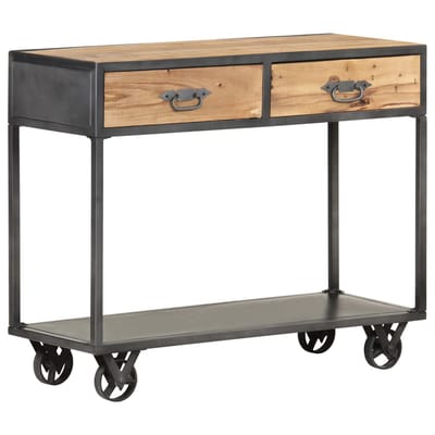 vidaXL - Wandtafel - 90x35x74 - cm - massief - gerecycled - hout