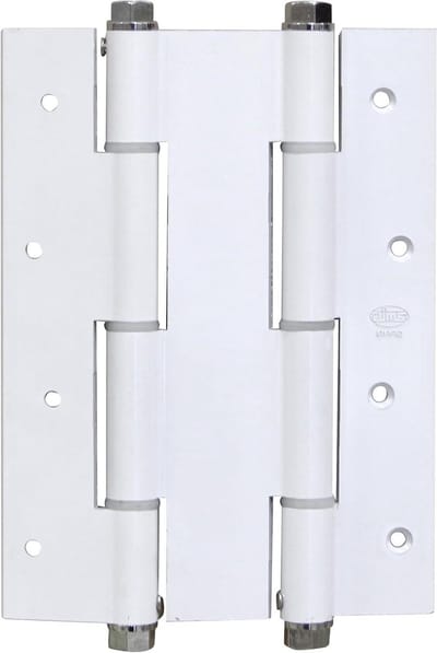 Dubbelwerkend Scharnier - Tweezijdig Scharnier - Deur Montage - Automatisch Sluiten - 180x133x4 mm - Wit