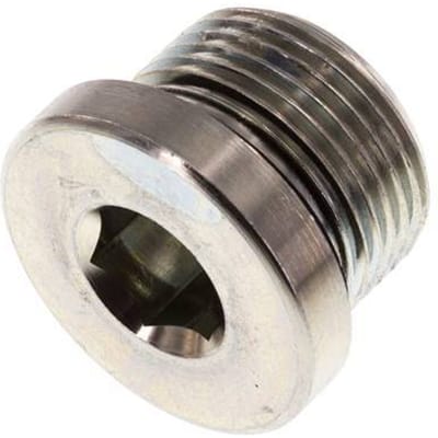 Plug M22 X 1.5 Staal NBR met Binnenzeskant 400bar [2 Stuks]