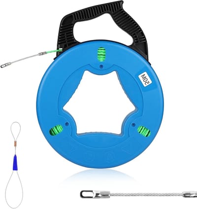 Professionele Elektrische Probe voor Kabelinstallatie, 50 m, 4.5 mm Dikte met Gidsveer en Kabeltrekfunctie
