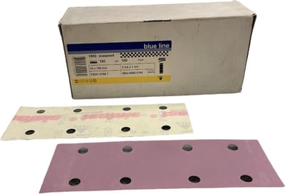 Sia Siaspeed type 1950 - Allround veelzijdig schuurpapier - 70 x 198 mm - p180 - Prijs per doos ( inhoud 100 stuks)
