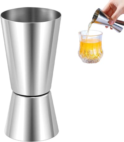 Maatbeker cocktail, cocktail maatbeker, cl maatbeker cocktail, jigger, cl maatbeker, 2cl 4cl, barmass cocktail maatbeker, roestvrij staal 304 bar cocktail shotmaatbeker dubbele beker voor thuis bar