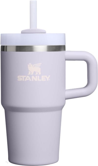 Stanley Quencher H2.0 Flowstate Tumbler 0.59L (Purple Dust) - RVS - Lekvrije Thermosbeker met Rietje & Handvat – Geïsoleerd RVS – BPA-vrij - Drinkfles Waterfles