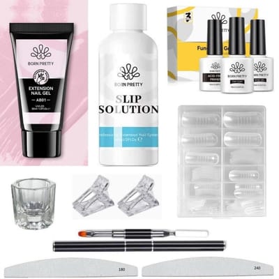 Born Pretty - Polygel - Polygel nagels - Polygel Nagels Starterpakket - Polygel kit - Polygel kleuren - Polygel producten - Polygel set - Acrygel - Polygel clear - Polygel roze - Polygel nude - Polygel wit - Polygel tube - Polygel Starters Kit