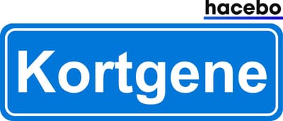 Hacebo - Plaatsnaam Sticker - 29x10 CM - Kortgene sticker - Verkeersborden sticker - grappige cadeaus - Kortgene