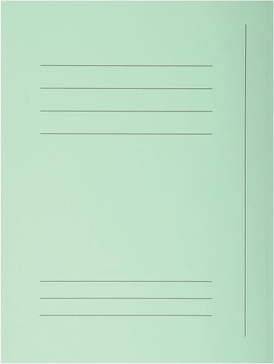 Exacompta SUPER 210 Pak van 50 dossiermappen met 3 kleppen. 24x32cm - Lichtgroen - 235004E