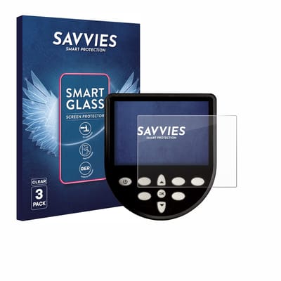 3 Stuks Savvies Screenprotector - geschikt voor WaterRower Series 4 Monitor - beschermfolie glas transparant