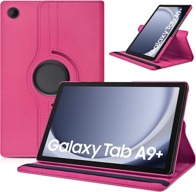 Hoes Geschikt voor Samsung Galaxy Tab A9 Plus / A11 Plus hoes – 360° draaibaar tablethoes – Pink