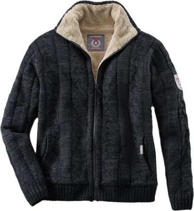 Terratrend Gebreid Noors Vest 60451 - 1063 Zwart/Grijs - S