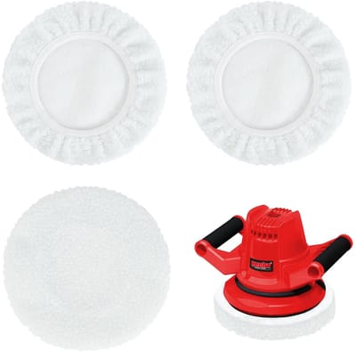 Allecto - Lambswool Polijstschijven - Set van 3 - Geschikt voor polijstmachines - 22.5 cm - Hoogwaardige polijstschijven - Voor een glanzend result...