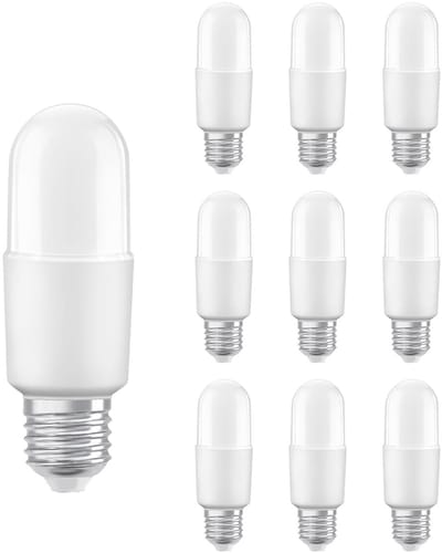 Ledvance LED Sticklamp E27 - 8.5W 806lm 2700K 230V - Mat Glas - Ø37mm - Geschikt voor staande lampen, retro armaturen, tafellampen - 10 stuks