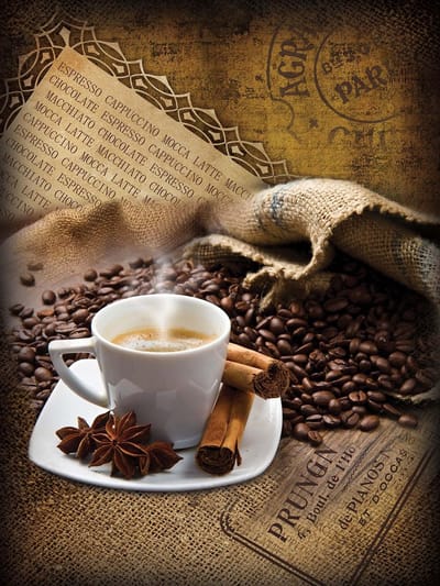 Fotobehang Coffee Beans  | XXL - 206cm x 275cm | 130g/m2 Vlies