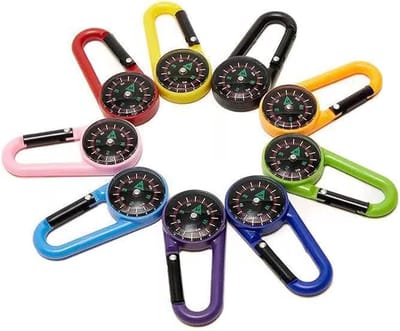 Set van 10 Mini Kompassen voor Kinderen, Ideaal voor Kamperen, Wandelen en Buitenactiviteiten, Compact en Kleurrijk