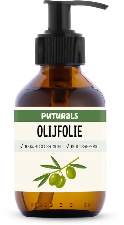 Puturals Olijfolie 100% Biologisch - 150ml - Puur en Koudgeperst - Olijfolie Extra Vierge Voor Haar en Huid