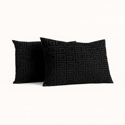Y-NOT Kussenslopen Set - Velvet™ Designer Black - 60x70 cm - 2-pack - Zachte Kussenhoezen voor Comfortabele Nachtrust