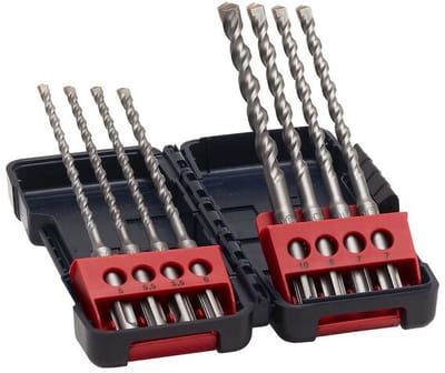 Bosch Accessories 2607019904 2607019904 Carbide Hamerboorset 5 mm, 5.5 mm, 6 mm, 7 mm, 8 mm, 10 mm Gezamenlijke lengte 160 mm SDS-Plus 1 stuk(s)