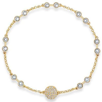 Swarovski Remix Collection Veelzijdige Magische Ketting Swa Remix Onzichtbare Magnetische Sluiting Verguld Armband Damesarmband 5528876 Box (Random Color),M white