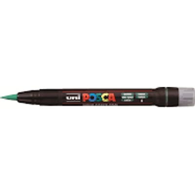Paintmarker Uni POSCA PCF350 Brush 1-10mm donkergroen