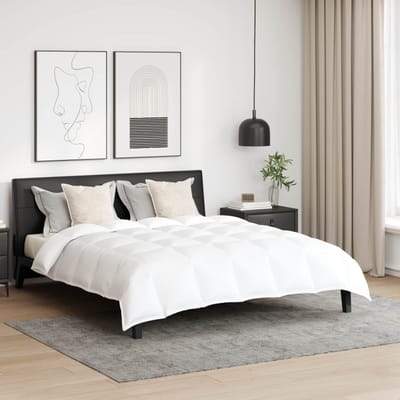 vidaXL - Deken - Set - met - kussen - 3 - st - Wit - Donsveer