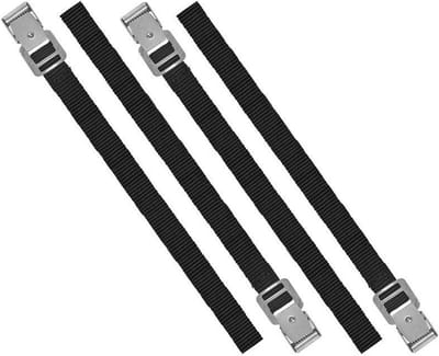 ProPlus Spanbanden - bindriemen - 4x stuks - 40 cm - sjorbanden - zwart