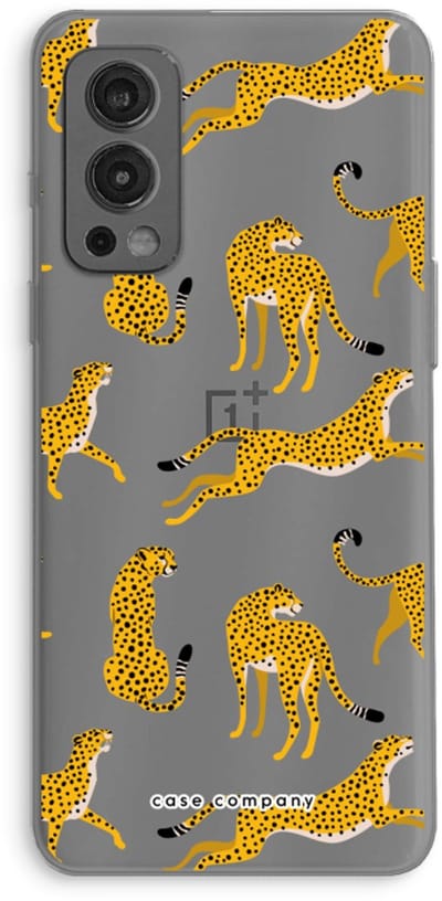 Case Company® - Hoesje geschikt voor OnePlus Nord 2 5G hoesje - Luipaard - Soft Cover Telefoonhoesje - Bescherming aan alle Kanten en Schermrand