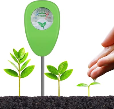 Draagbare Vochtigheidsmeter voor Planten, Bodemvochtmeter voor Tuin en Binnengebruik, Ideaal voor Tuin, Gras en Boerderij, Batterijvrij en Nauwkeurige Watermonitor