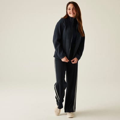 Fleece Dames Wandelen Zip-up Hoge Kraag