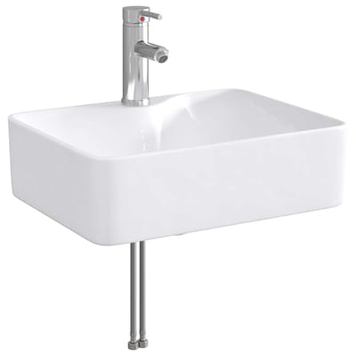 vidaXL - Badkamer - wastafel - met - kraan - en - afvoer - Chroom