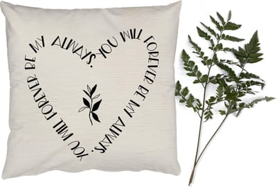 Sierkussens - Kussentjes Woonkamer - 50x50 cm - You will forever be my always - Quotes - Liefde - Spreuken