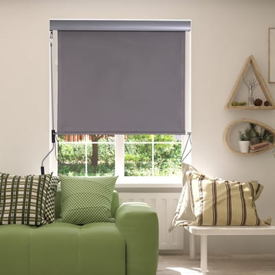 Outsunny Verticale luifel privacyscherm zonnewering windbescherming verticaal verticaal rolgordijn 1,2 x 2 m 830-235-1